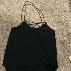 Express cross back top